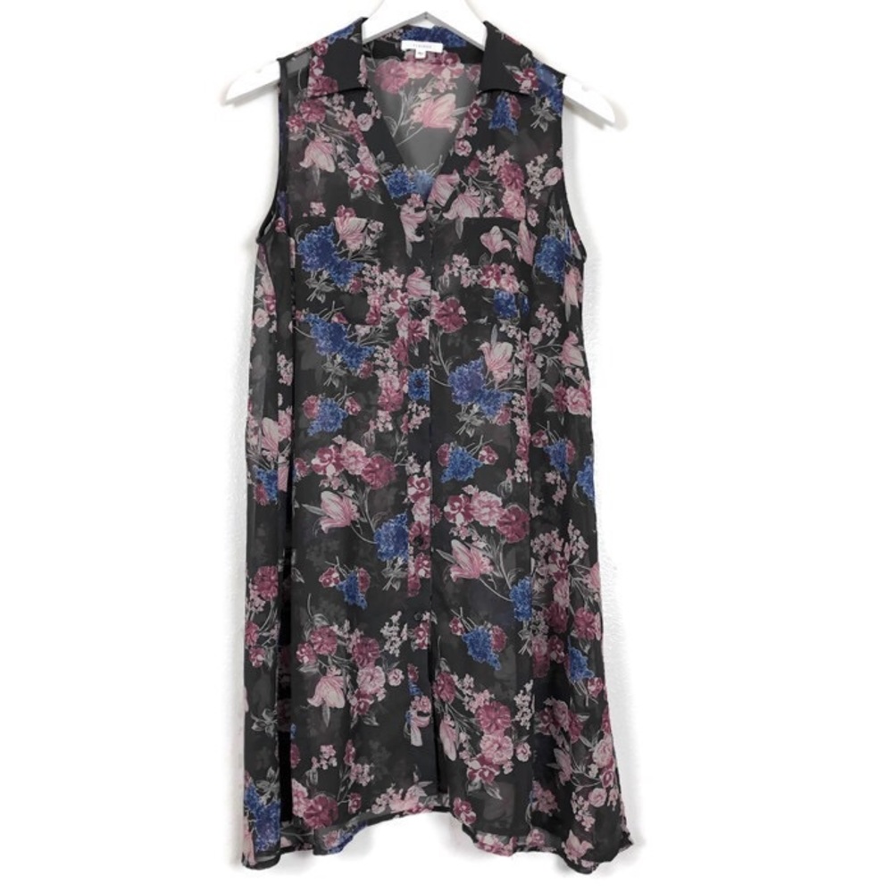 PLEIONE | Oversized Floral Sheer Cover Up | S